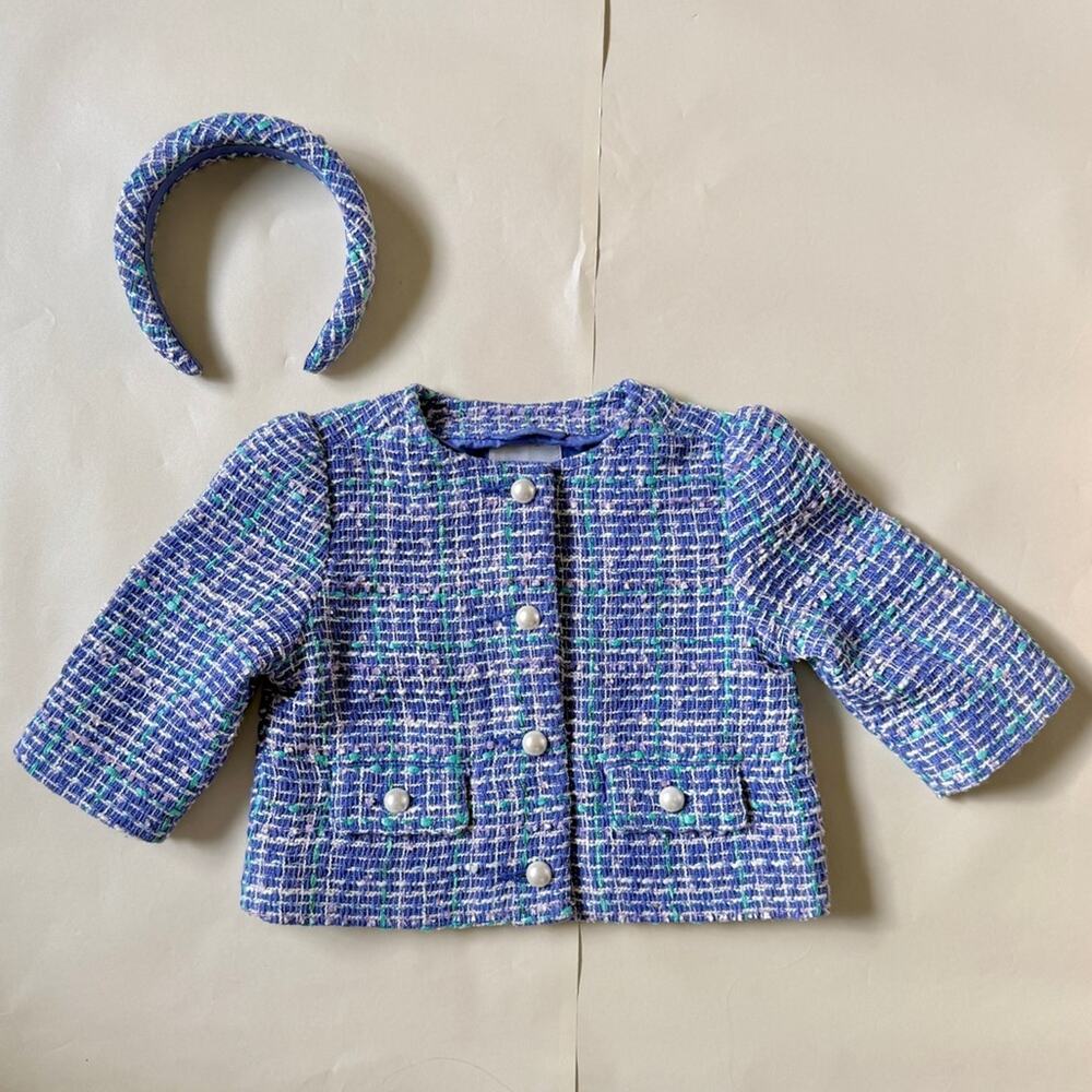 Boucle Jacket and Headband
